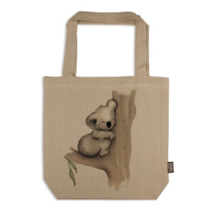 Tote Bag Organic Cotton Beige Fig Hill Farm Karla Koala
