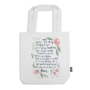 Tote Bag Organic Cotton White Fig Hill Farm How to Love