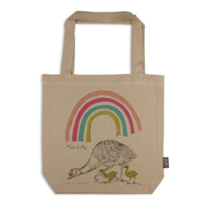 Tote Bag Organic Cotton Beige Mother's Day Emus Mum & Me