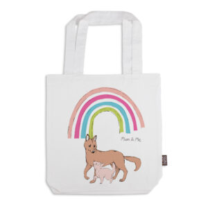 Tote Bag Organic Cotton White Mother's Day Dingos Mum & Me