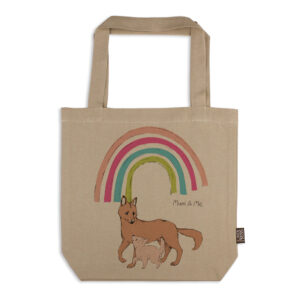 Tote Bag Organic Cotton Beige Mother's Day Dingos Mum & Me