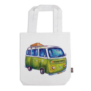 Tote Bag Organic Cotton White Deborah Broughton Greenie Kombi