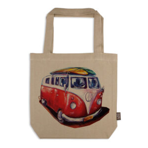 Tote Bag Organic Cotton Beige Deborah Broughton Roadtrip Kombi