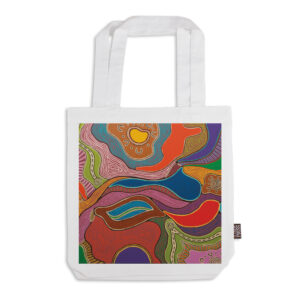 Tote Bag Organic Cotton White Sherry Johnstone Abundance