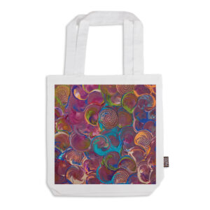 Tote Bag Organic Cotton White Sherry Johnstone Seashell Dreaming