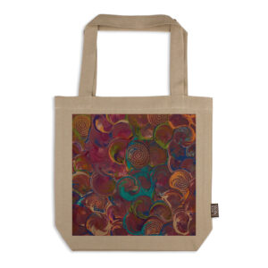 Tote Bag Organic Cotton Beige Sherry Johnstone Seashell Dreaming