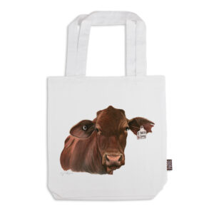 Tote Bag Organic Cotton White Fig Hill Farm Ruth