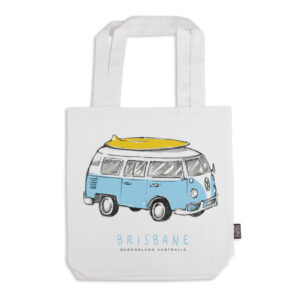 Tote Bag Organic Cotton White Side Kombi Brisbane