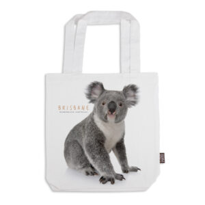 Tote Bag Organic Cotton White Brisbane Koala