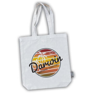 Tote Bag Cotton Darwin Circle Palm Trees