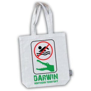 Tote Bag Cotton Darwin No Swimming