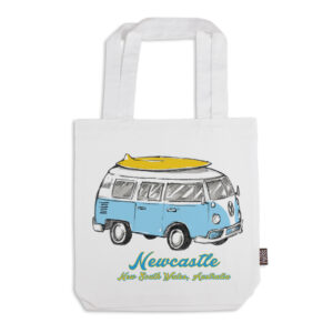 Tote Bag Organic Cotton White Side Kombi Newcastle
