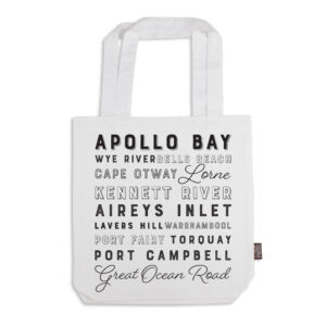 Tote Bag Organic Cotton White GOR Place Names