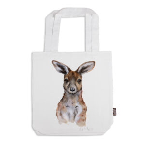 Tote Bag Organic Cotton White Fig Hill Farm Kaia Kangaroo