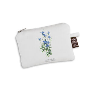 Purse Organic Cotton White Bluebell Canberra Capital of Australia