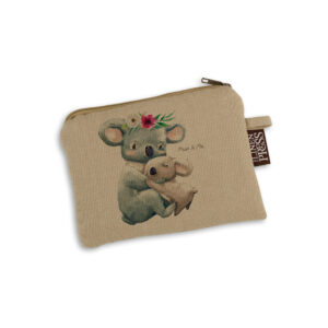 Purse Organic Cotton Beige Koala Hug Mum & Me