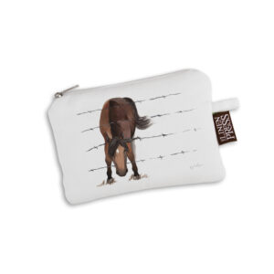 Purse Organic Cotton White Fig Hill Farm Pesky Pony