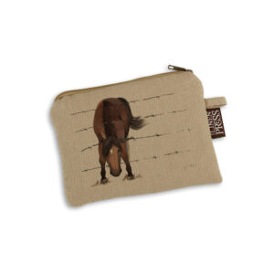 Purse Organic Cotton Beige Fig Hill Farm Pesky Pony