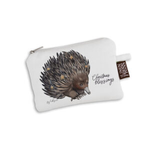 Purse Organic Cotton White Fig Hill Farm Christmas Eric Echinda