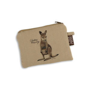 Purse Organic Cotton Beige Fig Hill Farm Christmas Joey Gift