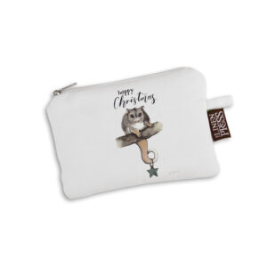 Purse Organic Cotton White Fig Hill Farm Christmas Possum Star