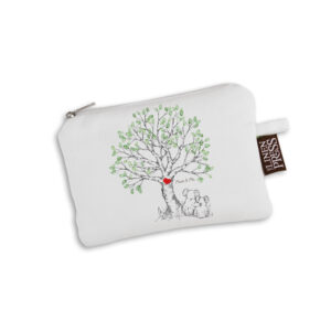 Purse Organic Cotton White Mother's Day Koala Love