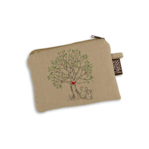 Purse Organic Cotton Beige Mother's Day Koala Love