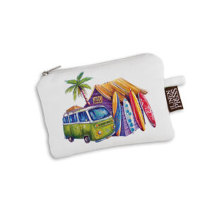 Purse Organic Cotton White Deborah Broughton Greenie
