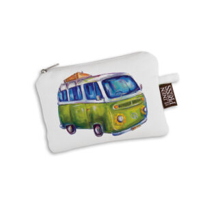 Purse Organic Cotton White Deborah Broughton Greenie Kombi