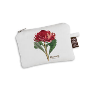 Purse Organic Cotton White Newcastle Waratah