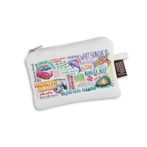 Purse Organic Cotton White Deborah Broughton Whitsundays Words