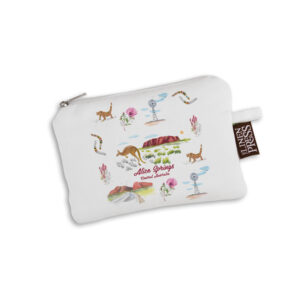 Purse Organic Cotton White Alice Springs Icons