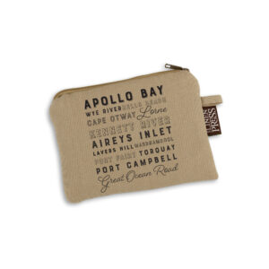 Purse Organic Cotton Beige GOR Place Names