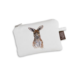 Purse Organic Cotton White Fig Hill Farm Kaia Kangaroo