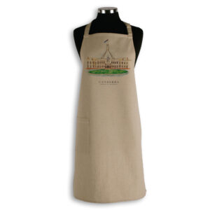 Apron Organic Cotton Beige Parliament House Canberra Capital of Australia