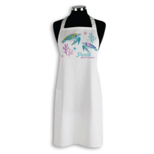 Apron Organic Cotton White Sea Turtles Perth WA
