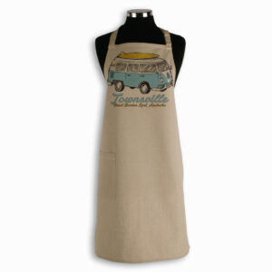 Apron Organic Cotton Beige Side Kombi Townsville