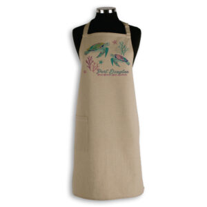Apron Organic Cotton Beige Sea Turtles Port Douglas