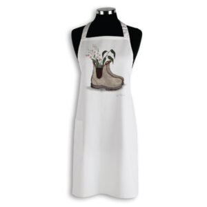 Apron Organic Cotton White Fig Hill Farm Boot For You