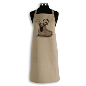 Apron Organic Cotton Beige Fig Hill Farm Boot For You