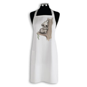 Apron Organic Cotton White Fig Hill Farm Karla Koala