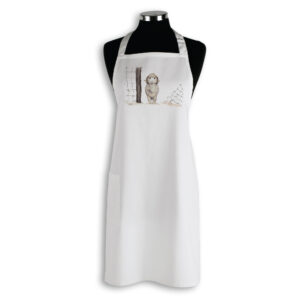 Apron Organic Cotton White Fig Hill Farm Maverick Merino