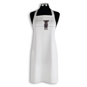 Apron Organic Cotton White Fig Hill Farm Nosy Neighbour