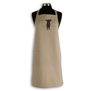 Apron Organic Cotton Beige Fig Hill Farm Nosy Neighbour