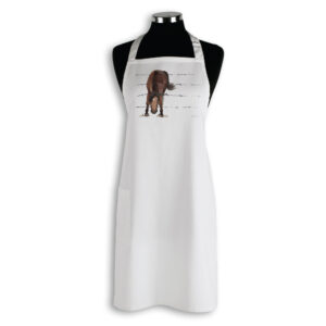 Apron Organic Cotton White Fig Hill Farm Pesky Pony