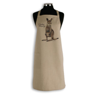 Apron Organic Cotton Beige Fig Hill Farm Christmas Joey Gift