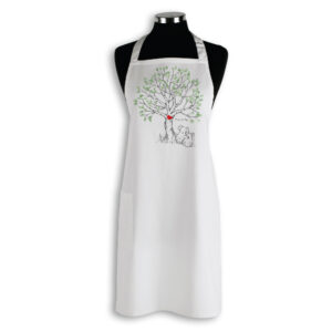 Apron Organic Cotton White Mother's Day Koala Love