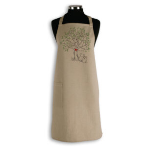 Apron Organic Cotton Beige Mother's Day Koala Love