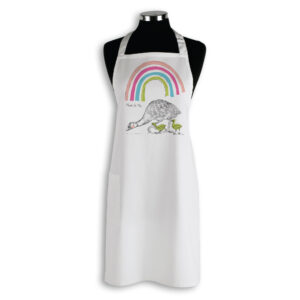 Apron Organic Cotton White Mother's Day Emus Mum & Me