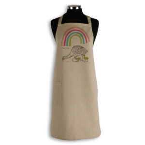 Apron Organic Cotton Beige Mother's Day Emus Mum & Me
